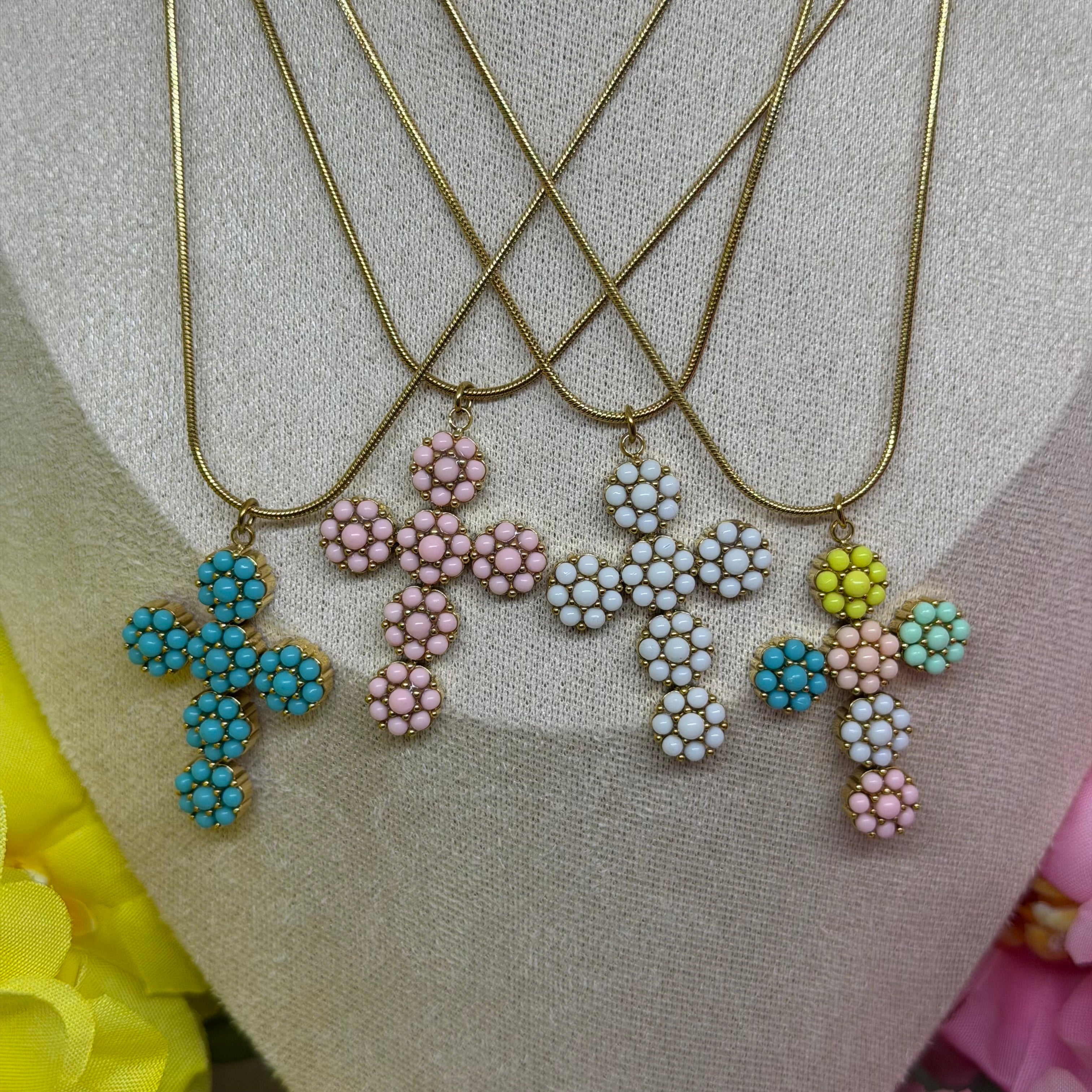 Collana Croce Pastel